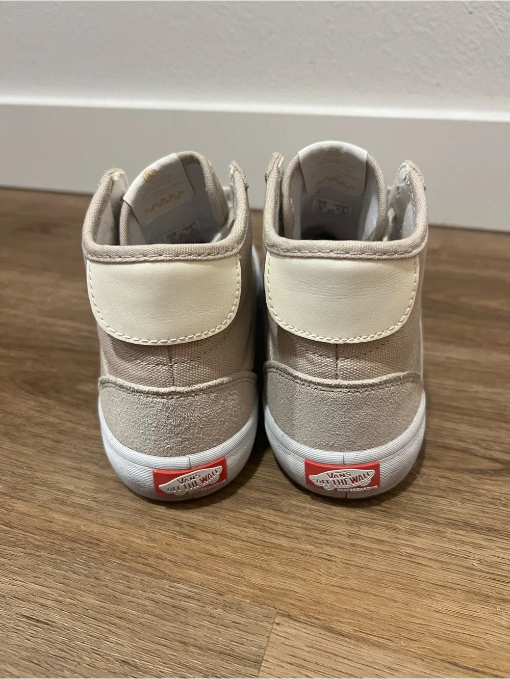 Vans Women’s Mid-Top Sneakers in Light Beige
